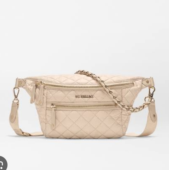 MZ WALLACE Buff Ivory Small Crosby Crossbody Sling bag Like New - Picture 2 of 12